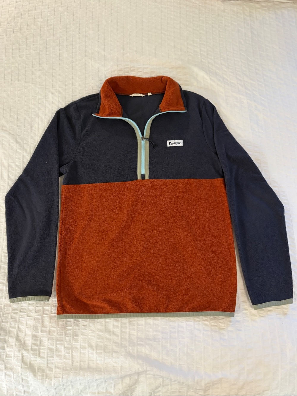 cotopaxi Men's Two-Tone Half-Zip Fleece - Navy & Rust